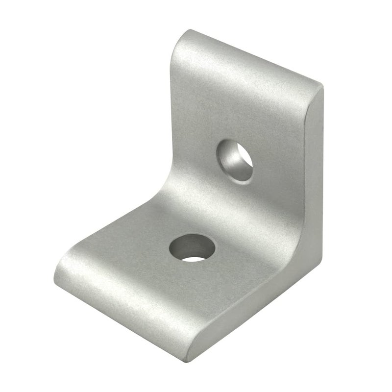 80/20 8020, 4302, 15 Series Aluminum 2 Hole Inside Corner Bracket 90 Degree Angle Bracket for 80/20 T Slot Extruded Aluminum Extrusion (10, Clear Anodize) - Image 2